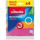  VILEDA Tuch 173730 Mikrofaser COLORS UNIVERSAL Tuch 4 Stk.