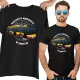  T-SHIRT FÜR EINEN BUSFAHRER MIT VERSCHIEDENEN SCHILDERN