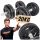  Gusseisen-Hanteln für das Training, Set mit 2 x 20 kg, KAWMET-Hantelstangen 40 kg