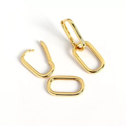  Kette Silberohrringe 925 Gold hängende Sterne