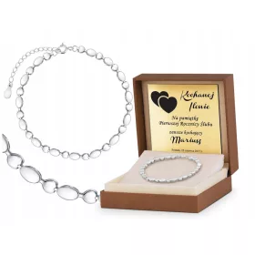  925 SILBER ARMBAND MIT HERZEN GRAVUR GESCHENK