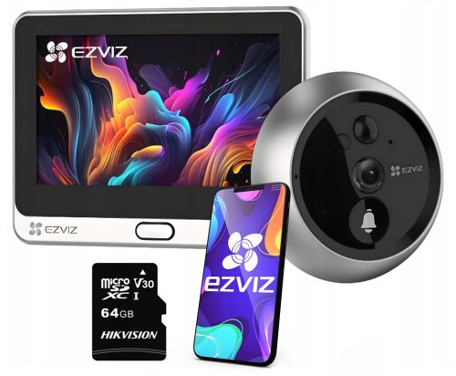 Ezviz 17 mm/35–105 mm/104° elektronischer Sucher + Hikvision HS-TF-C1 microSD-Karte | 64 GB 64 GB