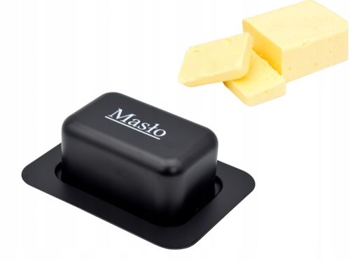 Buttergerichte BRUNBESTE Butterdose, Edelstahl, schwarz
