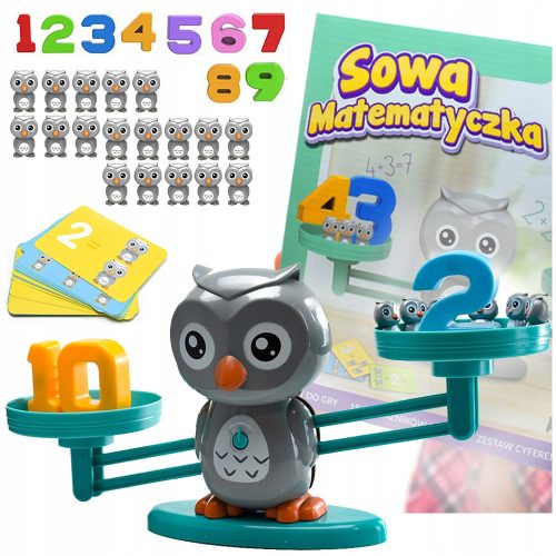  Webski Spielzeugwaage, große Eule, Mathematik-Set