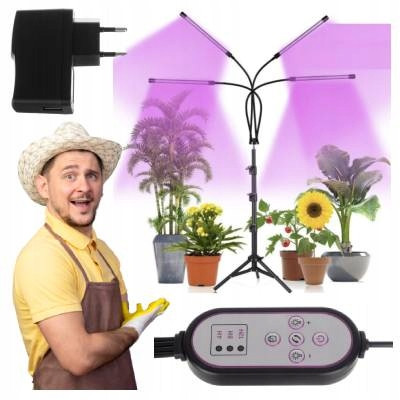 Lampe für den Pflanzenanbau - GROW Stehleuchte für den Pflanzenanbau. WACHSTUMSLAMPE PFLANZENWACHSENDE BELEUCHTUNG LED 34 W
