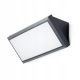  Kwazar Luminaire Gartenwandleuchte, Grau- und Silbertöne, integrierte 12-W-LED-Quelle