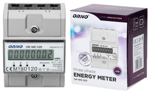 Orno 400 V IP20 80 A Zähler