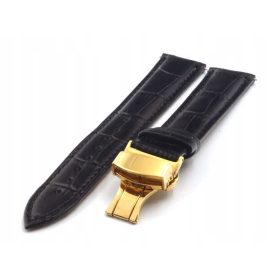  Lederarmband TZ-01.01GD mit 22-mm-Schmetterling