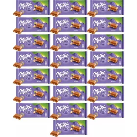   22x Milka Schokolade mit Haselnüssen, 90g – Ideal für Kaffee & Tee