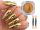  GOLDMETALLISCHER NAGELPULVER-SPIEGELEFFEKT FÜR HYBRIDEN