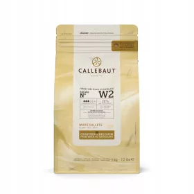   Weiße Schokolade Callebaut W2 - Perfekt zum Backen und Dekorieren, 1kg