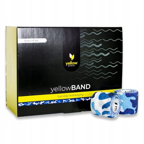 12er Pack blueBAND Kohäsive Verbandswrap, Blaues Camo 5cmx4,5m
