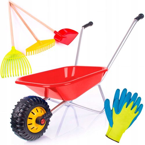 Schubkarren + WERKZEUGSATZ RABBERS, SCHAUFEL, HANDSCHUHE