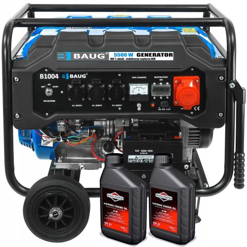 Tragbarer Drehstromgenerator BAUG 5500 W Benzin