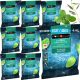 Eukalyptus-Minz-Bonbons ohne Zucker mit Stevia, 400 g (8 x 50 g)
