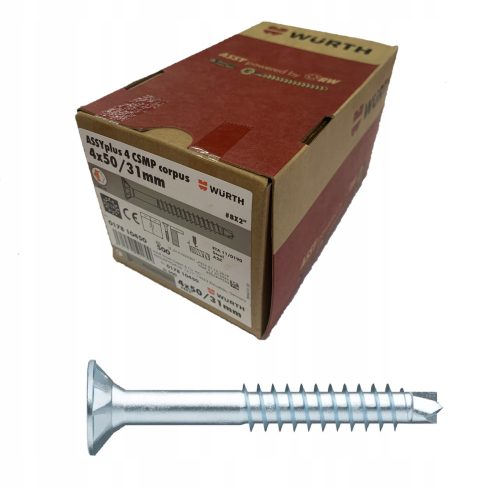 WURTH ASSY PLUS Schraube RW20-(A2K)-4X50/31 500 Stk.