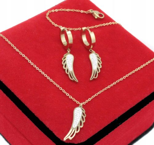  GOLDSET FLÜGEL ZIRKONIA STAHL 316 L
