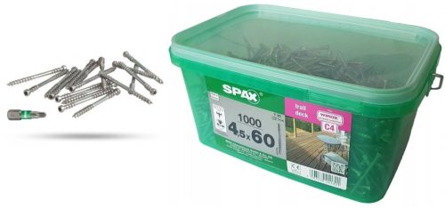 Spax Holzschrauben 4,5 x 60 mm 1000 Stk.
