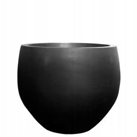  Töpfertöpfe 53 cm x 53 x 44,5 cm Fiberglas schwarz