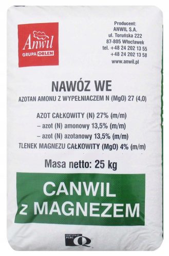 CANWIL STICKSTOFFDÜNGER MIT MAGNESIUM 25 kg Saletrzak