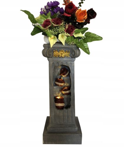  BRUNNEN-/BLUMENSTÄNDER „ANTIK“ * Höhe 90 cm - LED-Beleuchtung *!