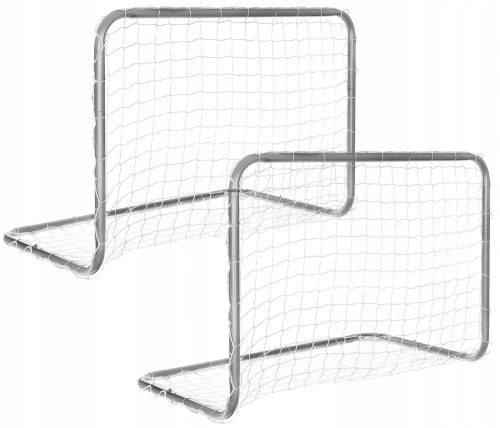 SET AUS 2 FUSSBALLTOREN MIT NETZ 78x56x45