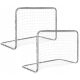 SET AUS 2 FUSSBALLTOREN MIT NETZ 78x56x45