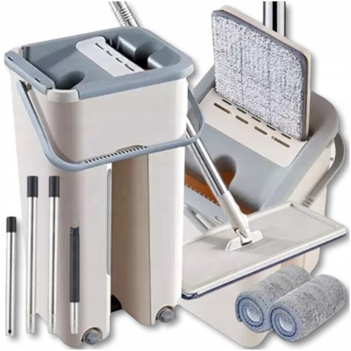 Eimer und Flachmopp Maxsell MOP MIT EIMER, DOUBLE-COMBELLE, 11 cm