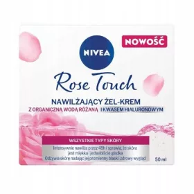    Nivea Rose Touch feuchtigkeitsspendende Gel-Gesichtscreme mit Rosenwasser 50 ml