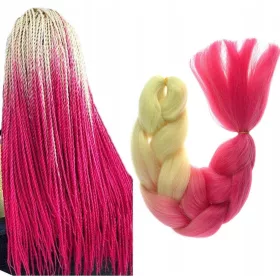  FARBE SYNTHETISCHES HAAR FÜR ZÖPFE OMBRE DREADS B48