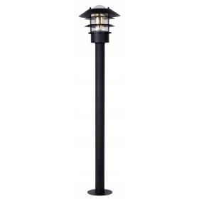  Runder Lichtmast LUCIDE E27 100 cm schwarz