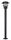  Runder Lichtmast LUCIDE E27 100 cm schwarz
