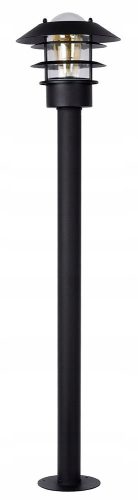  Runder Lichtmast LUCIDE E27 100 cm schwarz