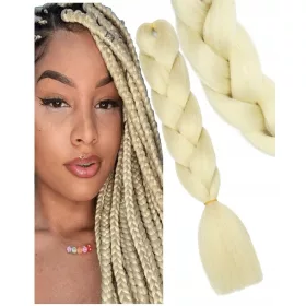    KÜNSTLICHE BRÜCKENVERLÄNGERUNG AUS SYNTHETISCHEM HAAR, BLONDE ZÖPFE 613