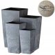 Töpfe und Pflanzgefäße für den Außenbereich und den Garten Set Whale Things Blumentöpfe aus Beton, 4-teilig