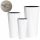  Prosperplast Blumentopf 25 cm x 25 x 47,5 cm Durchmesser 24,5 cm Kunststoff weiß