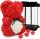 BÄR MIT ROSEN 40 CM VALENTINSTAG GESCHENK BLUMENKASTEN