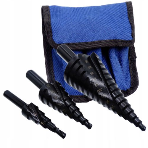 Konische Stufenbohrer 4-32 mm 3 Stück + Koffer