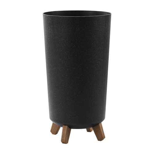  Prosperplast-Blumentopf, 45 cm x 24 x 45 cm, Durchmesser 239 cm, Kunststoff in den Farben Grau und Silber