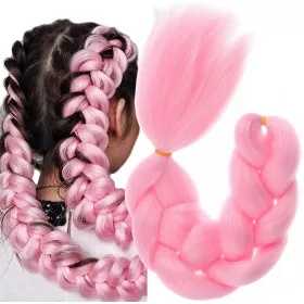    SYNTHETISCHES KÜNSTLICHES HAAR FÜR ZÖPFE, BRÜCKEN, DREADS, HELLROSA A16