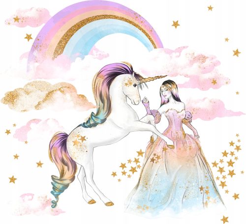  Einhorn-Regenbogen-Wandaufkleber für Kinder