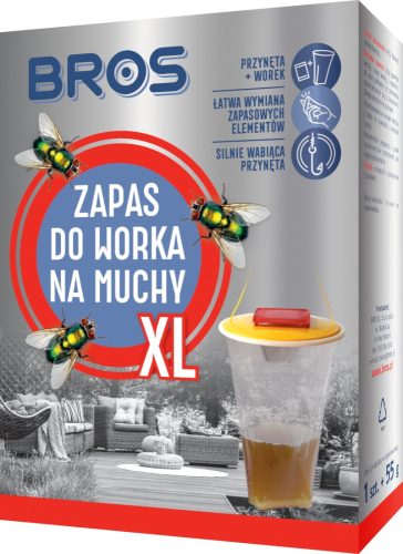  Bros Fliegenfalle 0,12 kg 8000 ml + DABSTER.PL EINWEG-HDPE-HANDSCHUHE 2 Stk