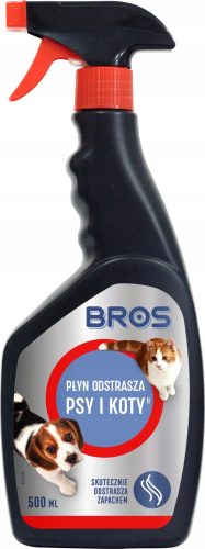  Bros Hunde- und Katzenabwehrflüssigkeit 500 ml + DABSTER.PL EINWEG-HDPE-HANDSCHUHE 2 Stk