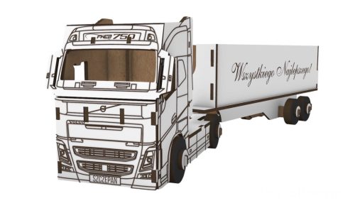  Wassertransporter TIR Geschenkwagen Traktor WEISS