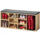  Kesper Schuhschrank mit Sitzfläche 30 x 48 x 104 cm Natureiche