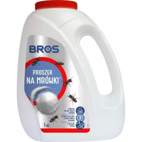    Bros Anti-Ameisen-Pulver 1 kg 1000 ml + DABSTER.PL EINWEG-HDPE-HANDSCHUHE 2 Stk