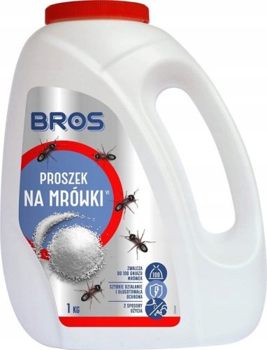  Bros Anti-Ameisen-Pulver 1 kg 1000 ml + DABSTER.PL EINWEG-HDPE-HANDSCHUHE 2 Stk