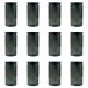 Lebensmittelbehälter Emcor Verpackungsbehälter 1500 ml transparent anthrazit, 12 Stück