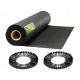 Agrartextil - Garten-Agrotextil mit Stecknadeln Plonos 80 cm x 100 m 50 g/m² schwarz