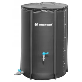  Regenwassertank 250 l 60 x 60 cm schwarz